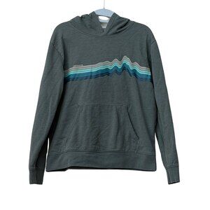 Patagonia Kids' Lightweight Ridge Rise Stripe Graphic Hoody Sweatshirt Sz. XXL